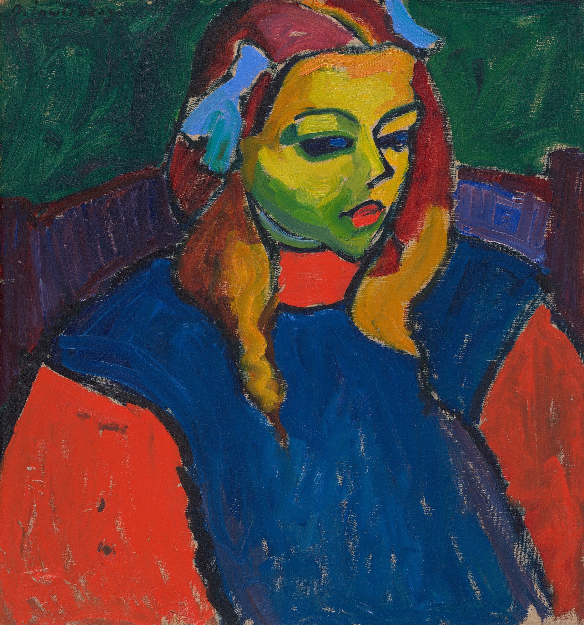 Fille au visage vert - Alexej von Jawlensky