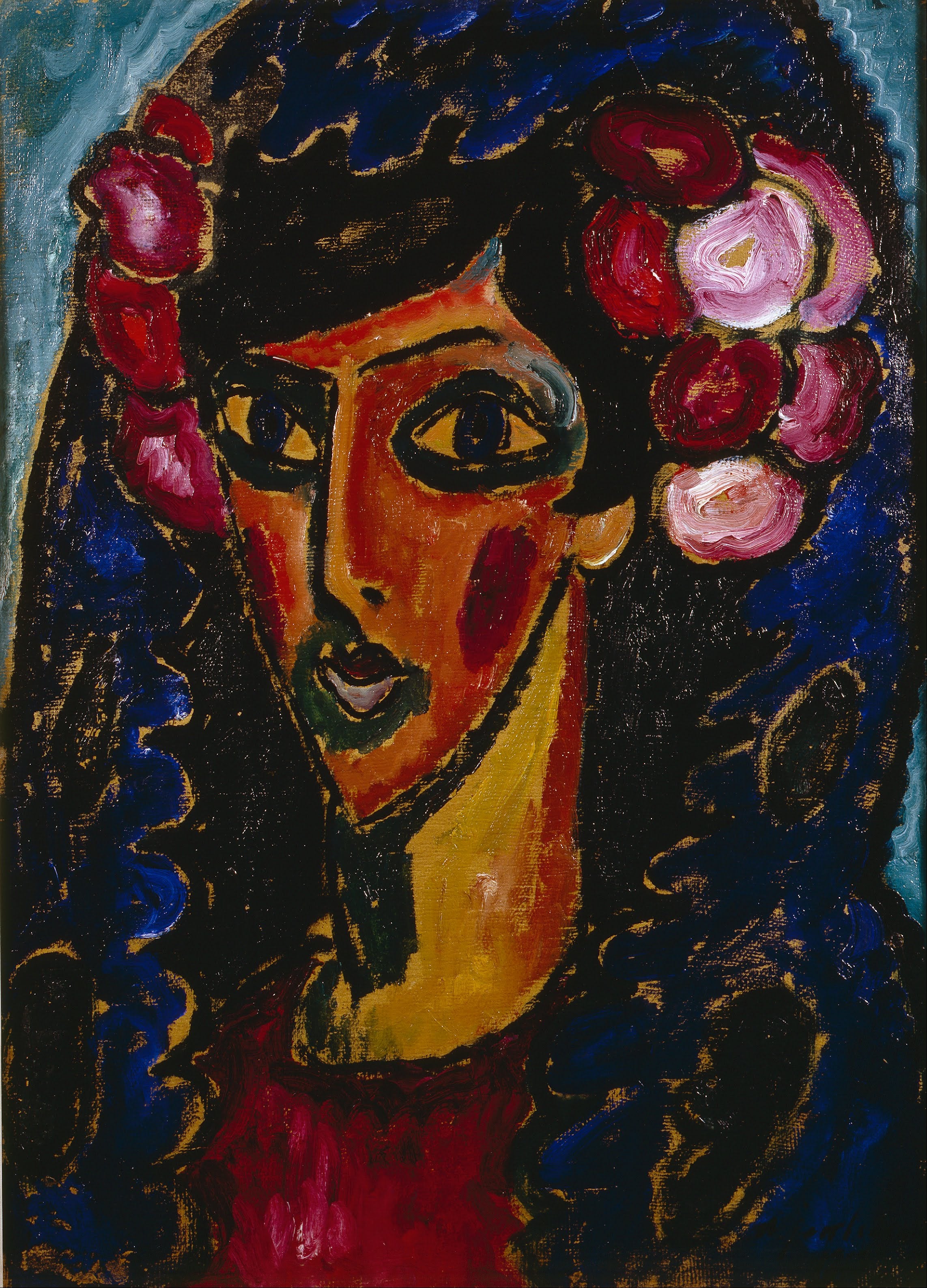La mantille bleue - Alexej von Jawlensky