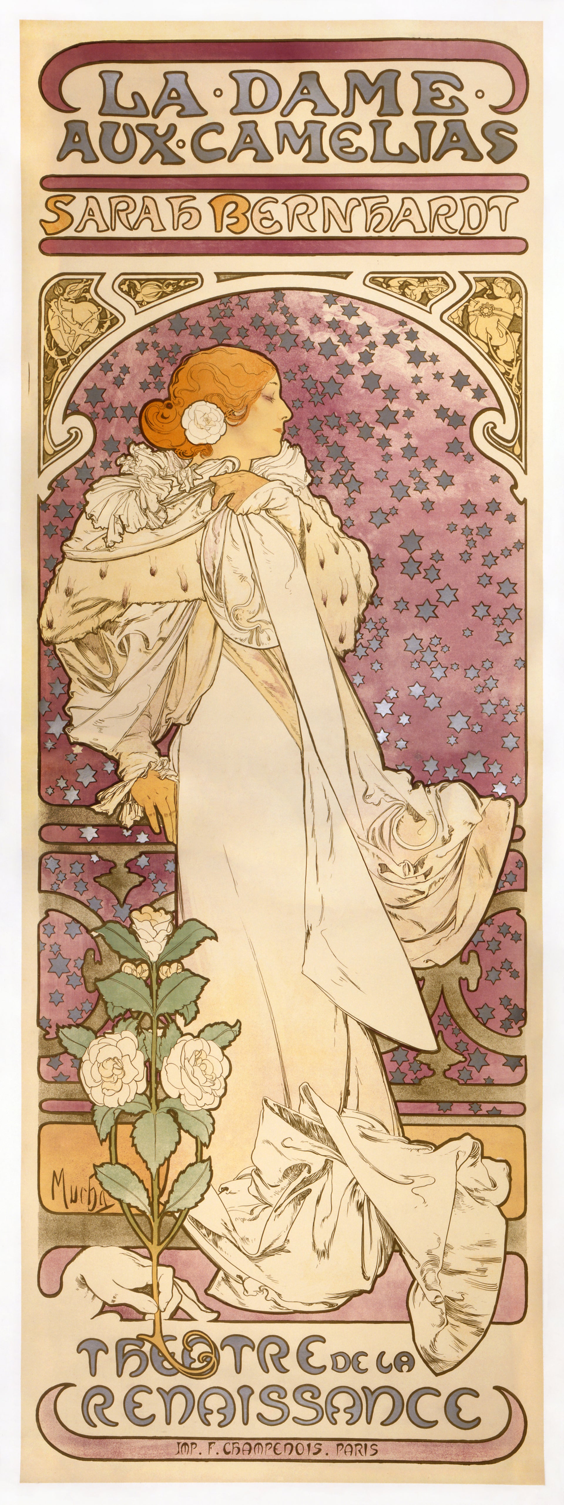 La Dame aux camélias — Alphonse Mucha
