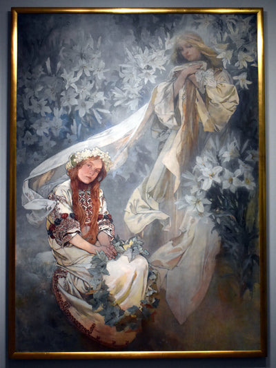 Vierge aux lys - Alphonse Mucha - Alpha Reproduction