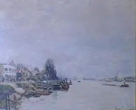 Reproduction du tableau « Point du jour - Alfred Sisley » par Alpha Reproduction en peinture à l’huile