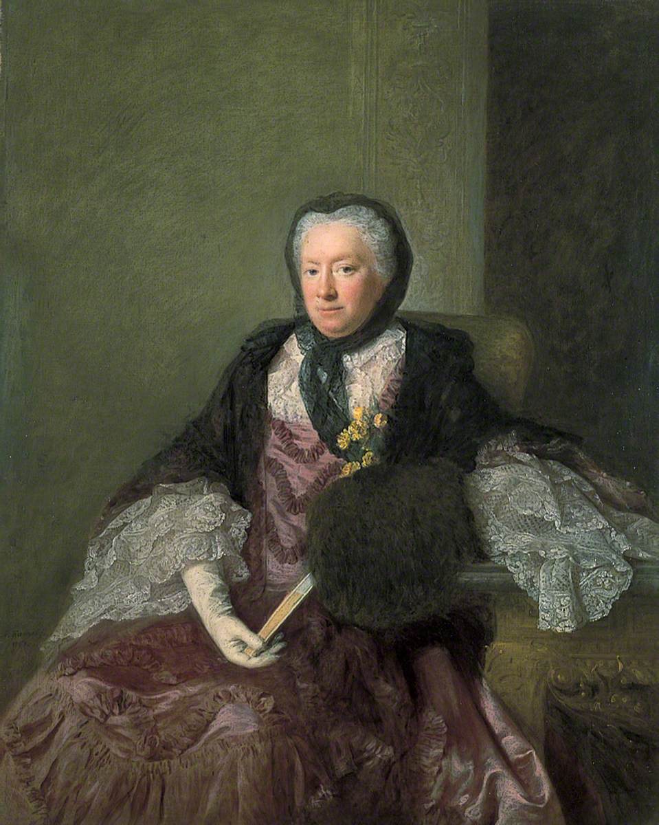 Portrait de Mrs Mary Martin, Allan Ramsay, 1761, peinture à l’huile