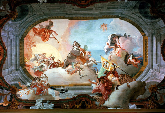 Reproduction du tableau « Allégorie du mariage - Giovanni Battista Tiepolo » par Alpha Reproduction en peinture à l’huile