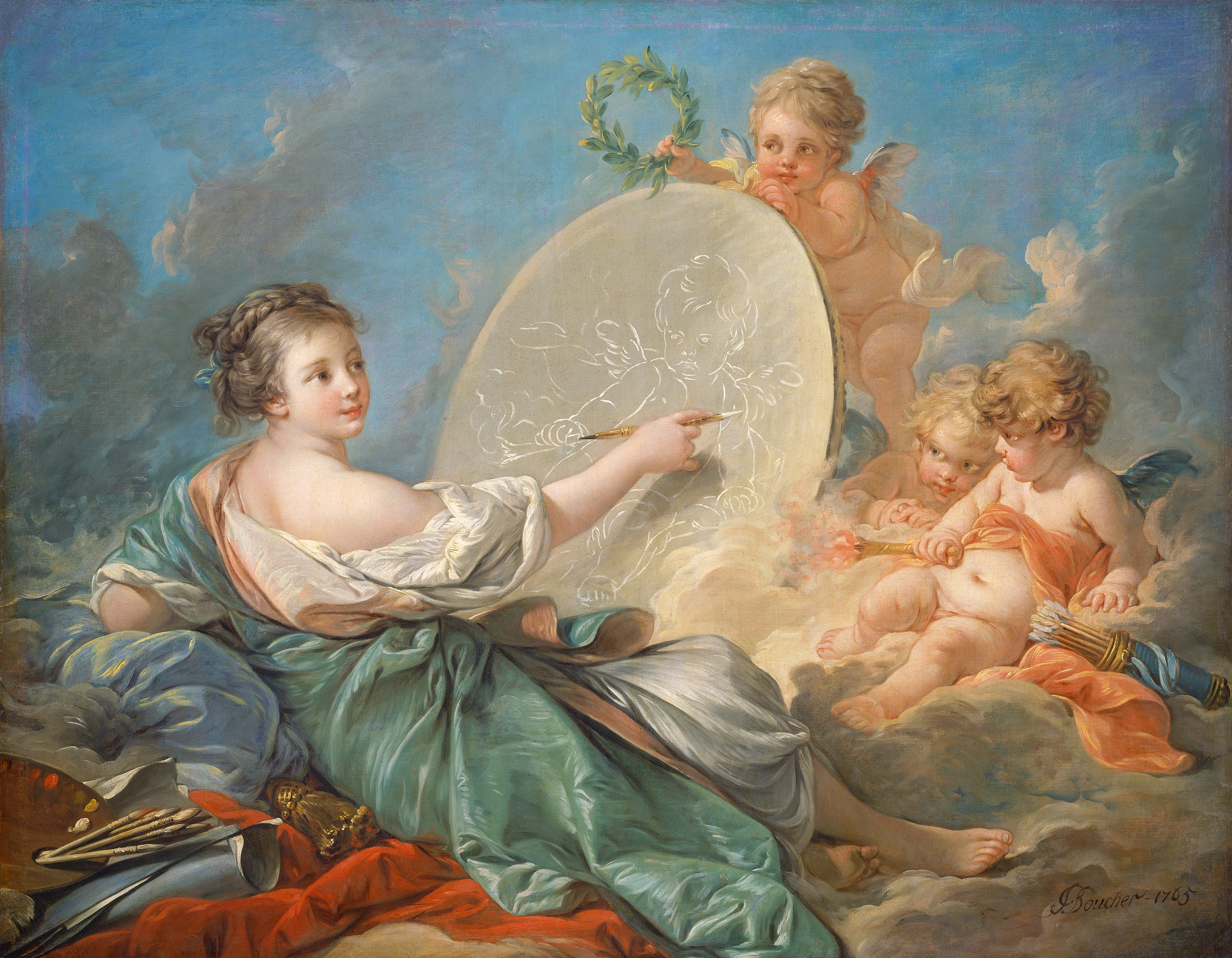 Allégorie de la peinture - François Boucher