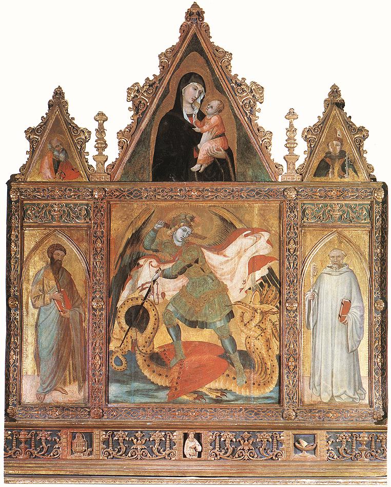 Triptyque de San Michele - Ambrogio Lorenzetti