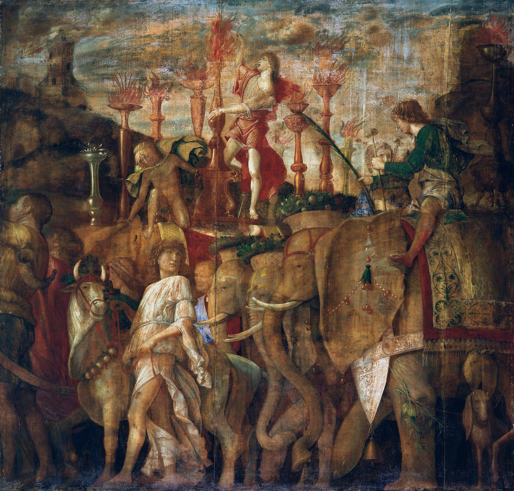 Les Triomphes de César : 5. Les Éléphants - Andrea Mantegna