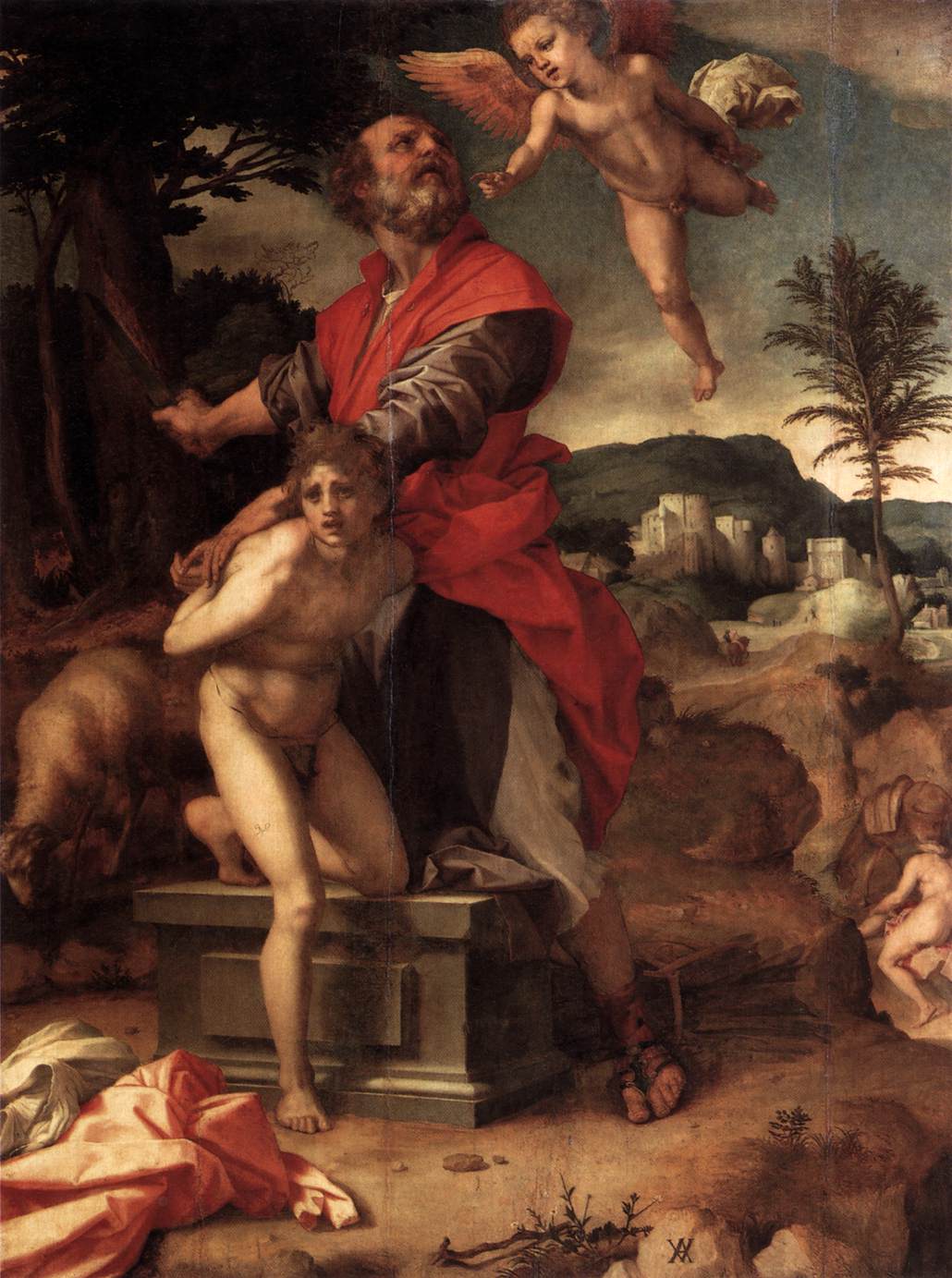 Le Sacrifice d'Isaac - Andrea del Sarto