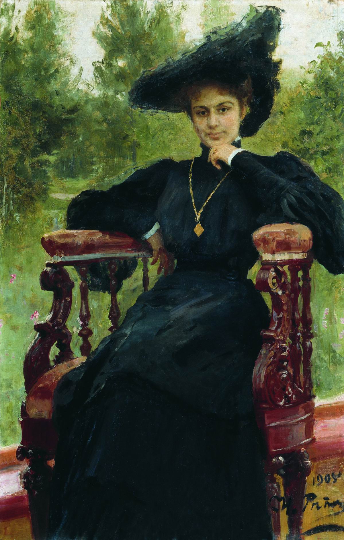 Portrait de l'actrice Maria Fiodorovna Andreyeva - Ilya Repin