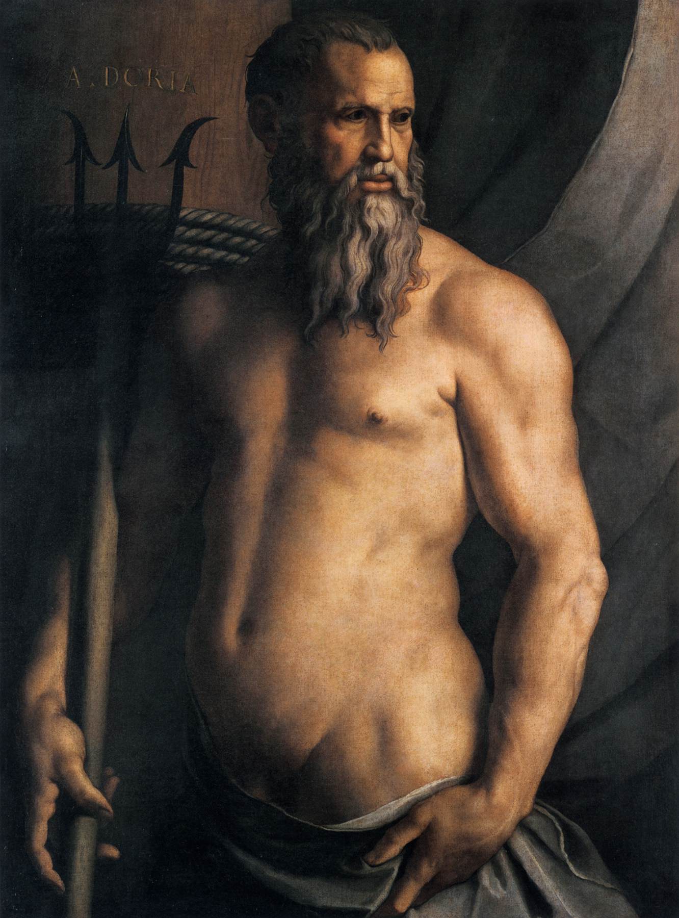 Portrait d'Andrea Doria en Neptune - Bronzino