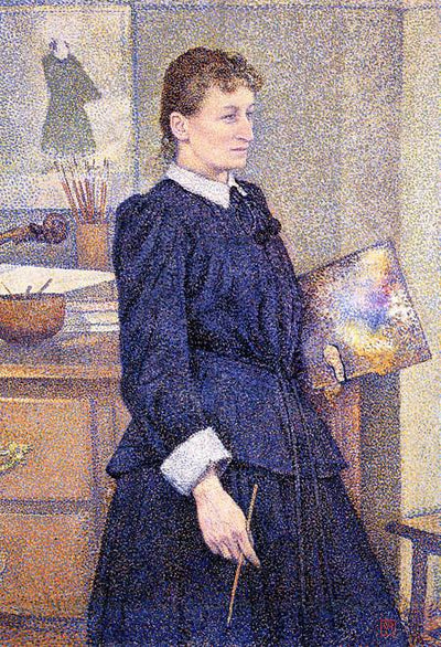 Anna Boch dans son atelier 1893 - Théo van Rysselberghe - Alpha Reproduction