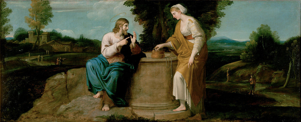 Le Christ et la Samaritaine - Annibale Carracci - Alpha Reproduction