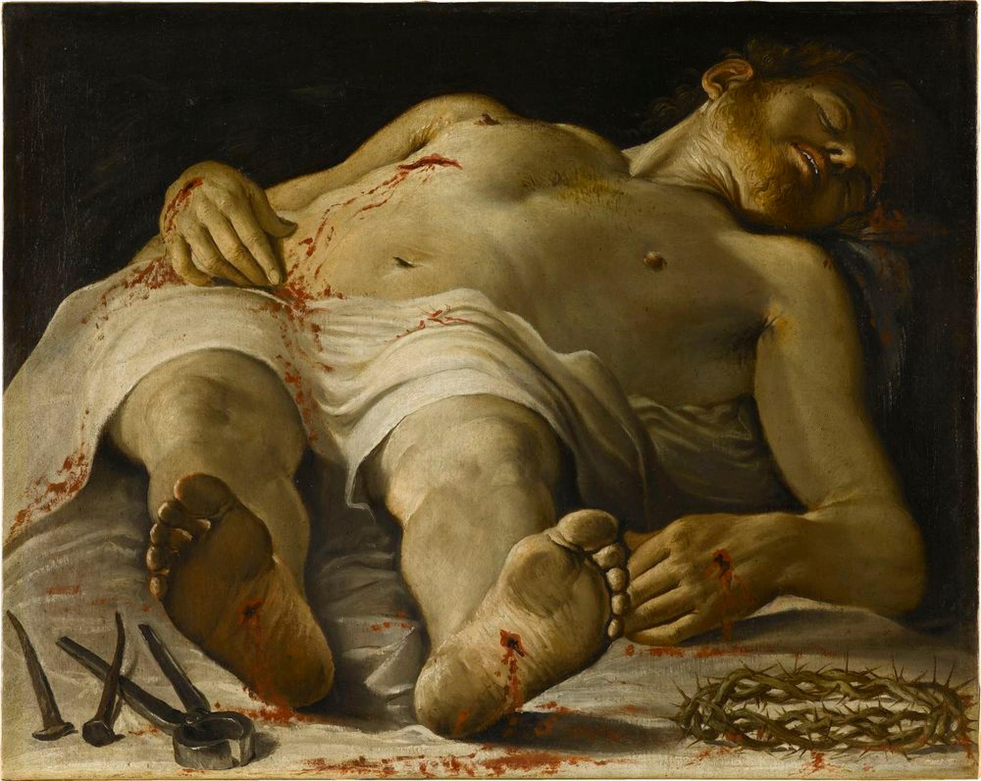 Le Christ mort - Annibale Carracci
