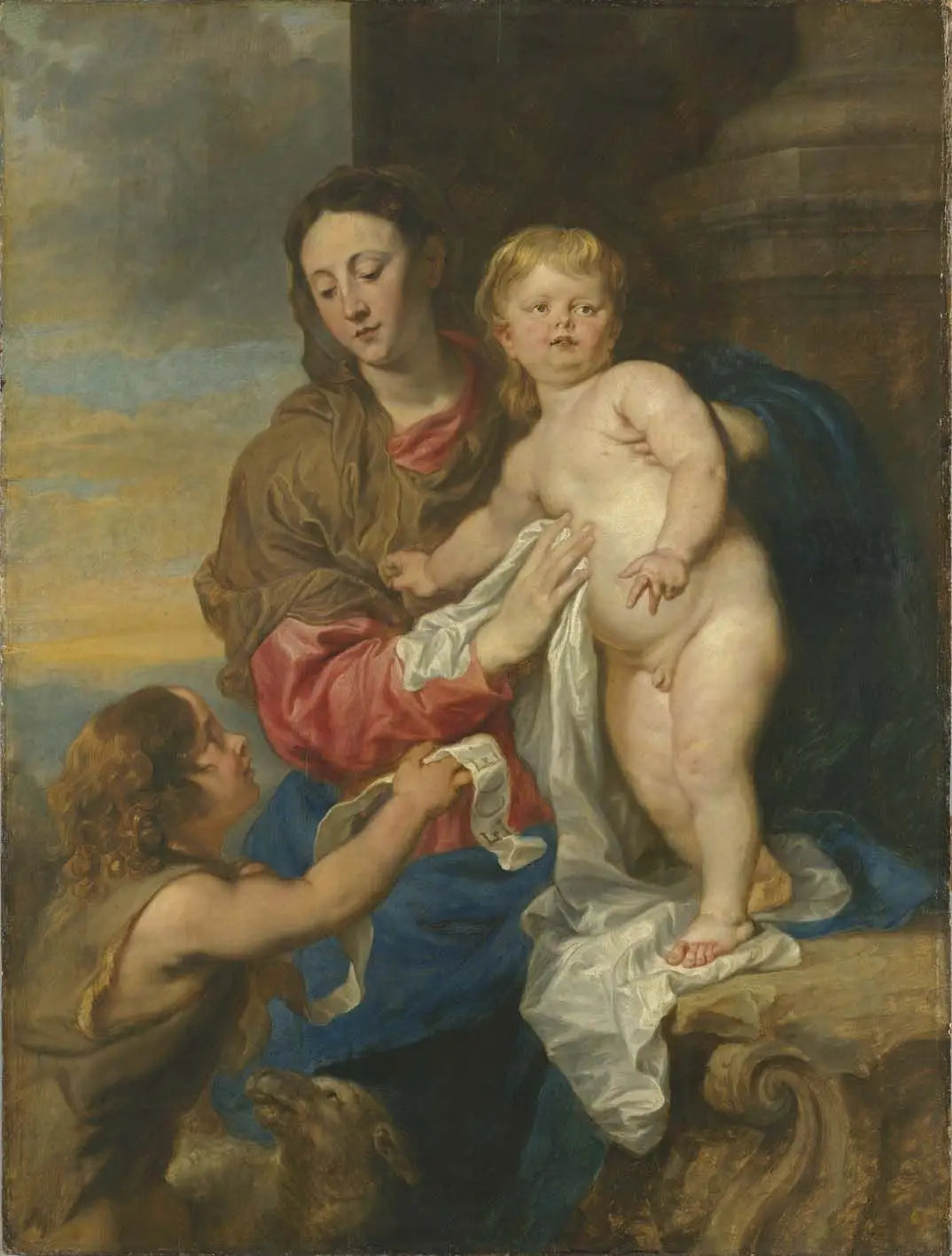 La Vierge à l’Enfant avec l’Enfant saint Jean - Antoine van Dyck - Alpha Reproduction
