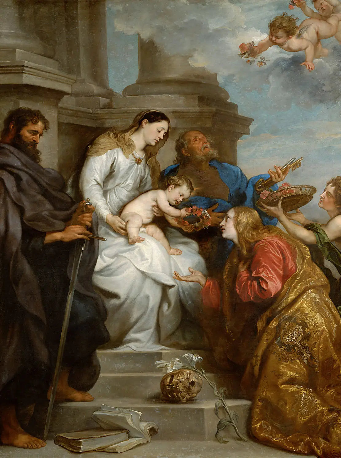 Couronnement de sainte Rosalie - Antoine van Dyck - Alpha Reproduction