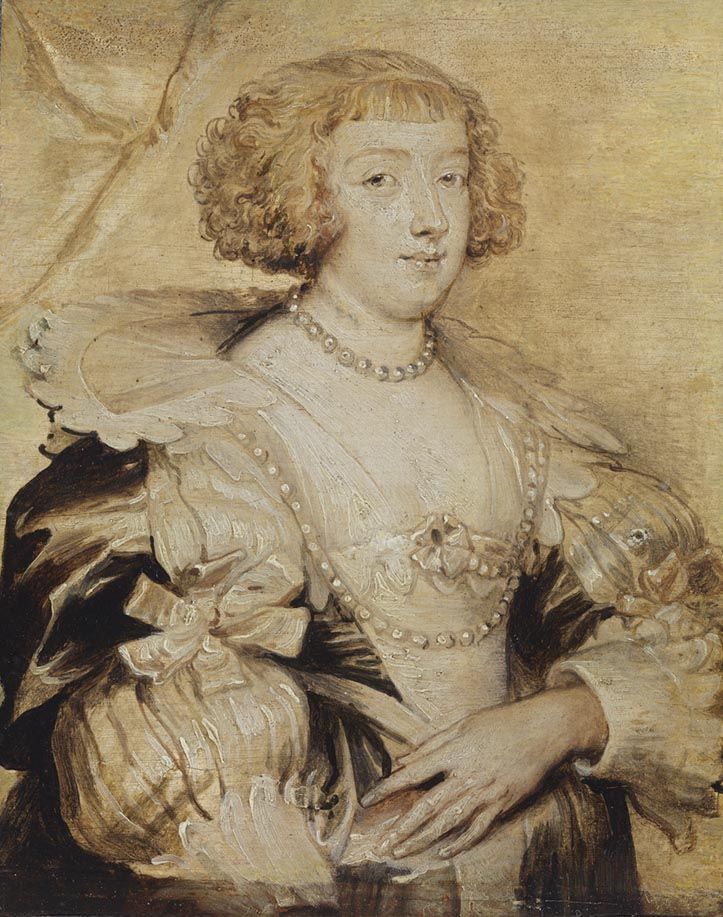 Portrait de Marguerite de Lorraine - Antoine van Dyck