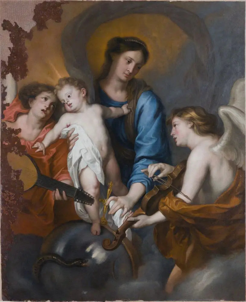 Vierge à l’Enfant avec des anges - Antoine van Dyck - Alpha Reproduction