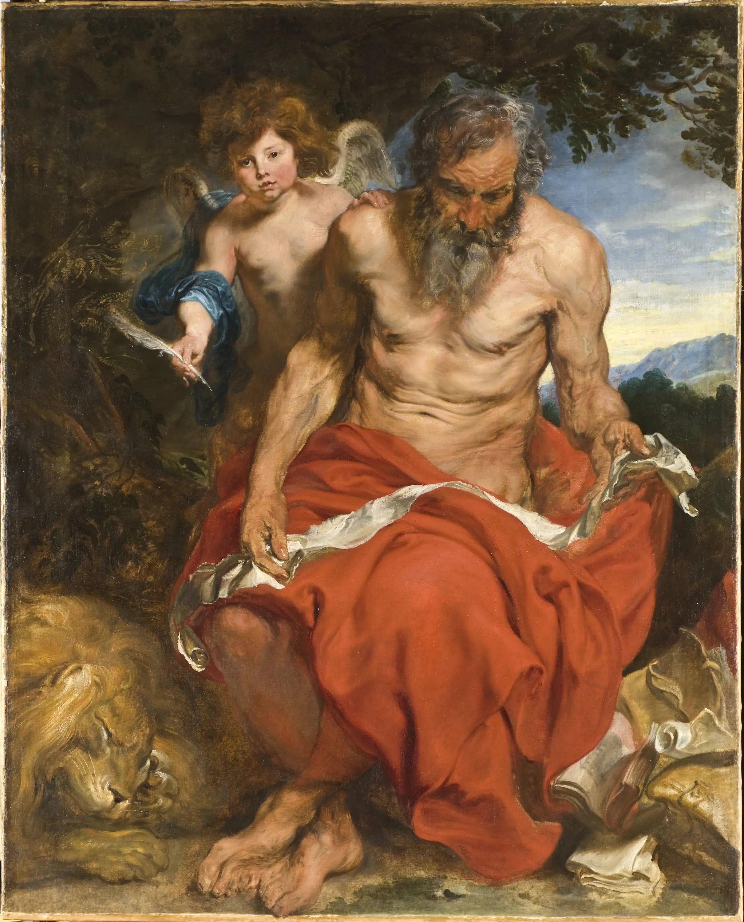 Saint Jérôme - Antoine van Dyck - Alpha Reproduction