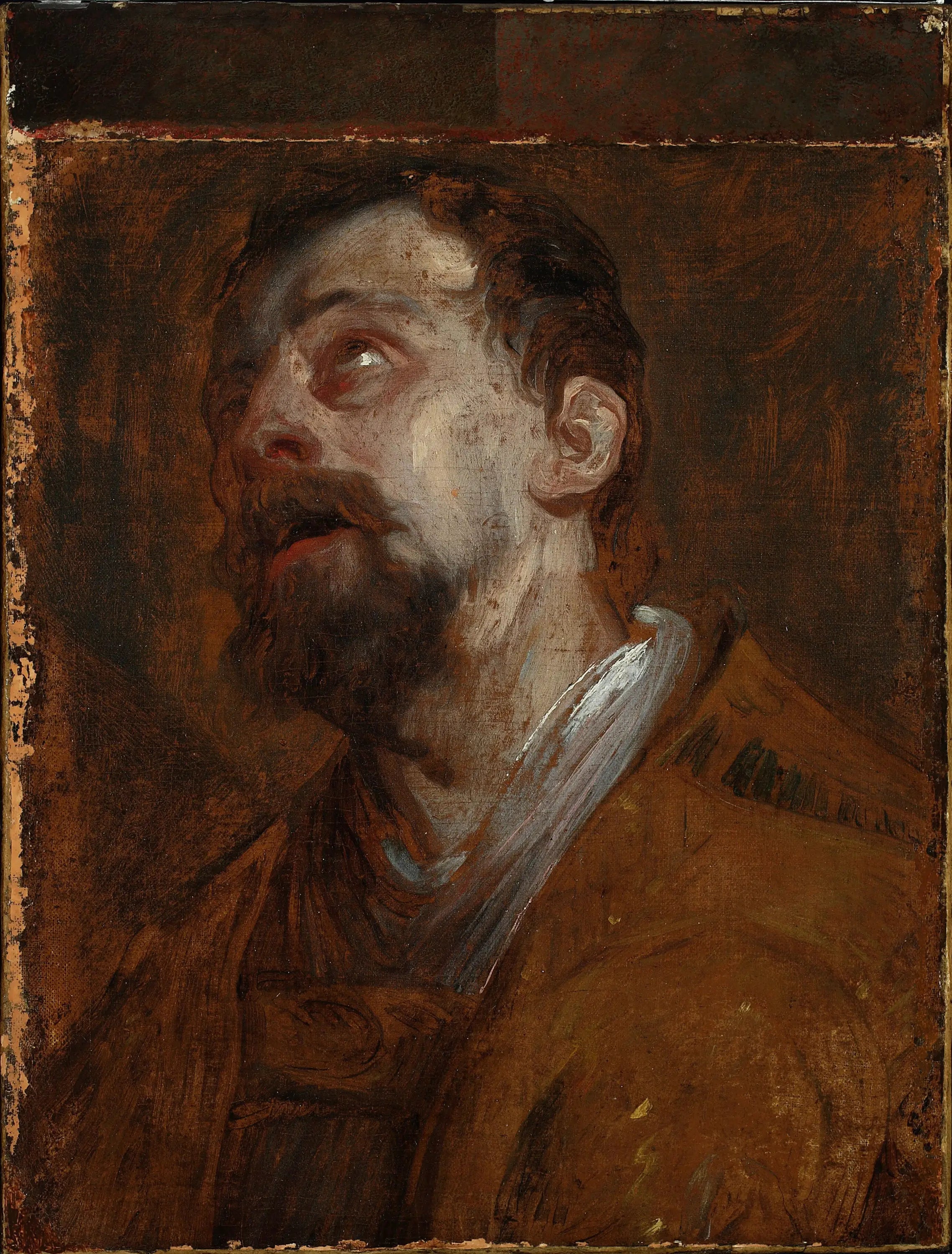Etude d’un Saint (Saint-Hubert ?) (détail). - Antoine van Dyck - Alpha Reproduction