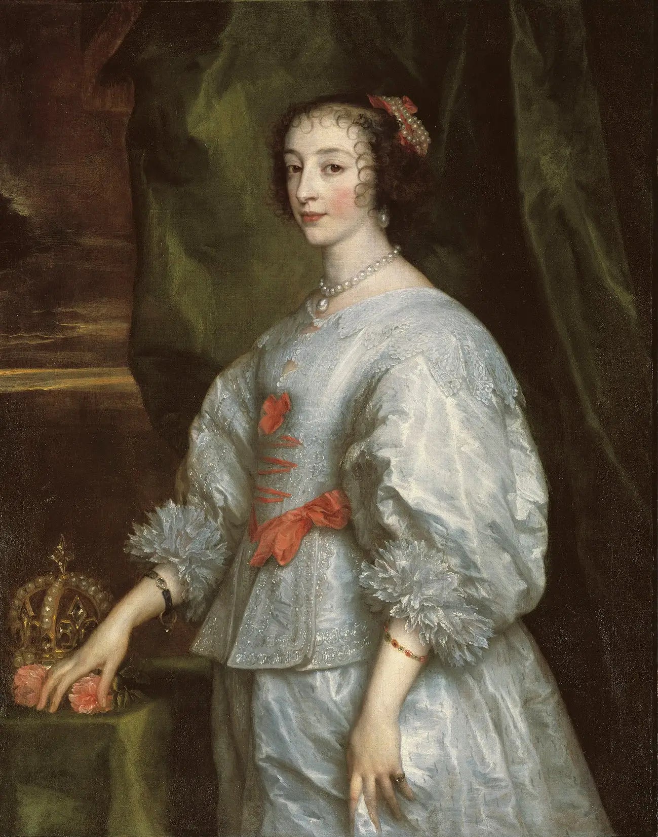 La reine Henriette Marie (1609-1669) - Antoine van Dyck - Alpha Reproduction