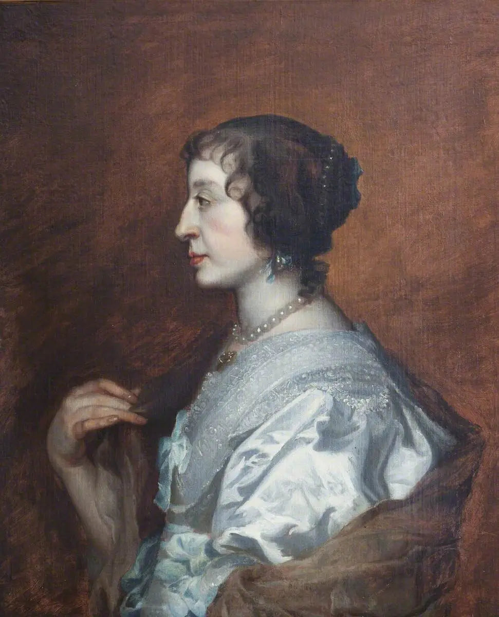 Henriette Marie (1609–1669) - Antoine van Dyck - Alpha Reproduction