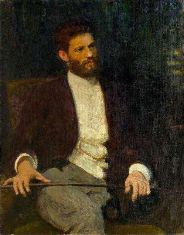 Portrait du sculpteur Mark Matveevich Antokolski. - Ilya Repin