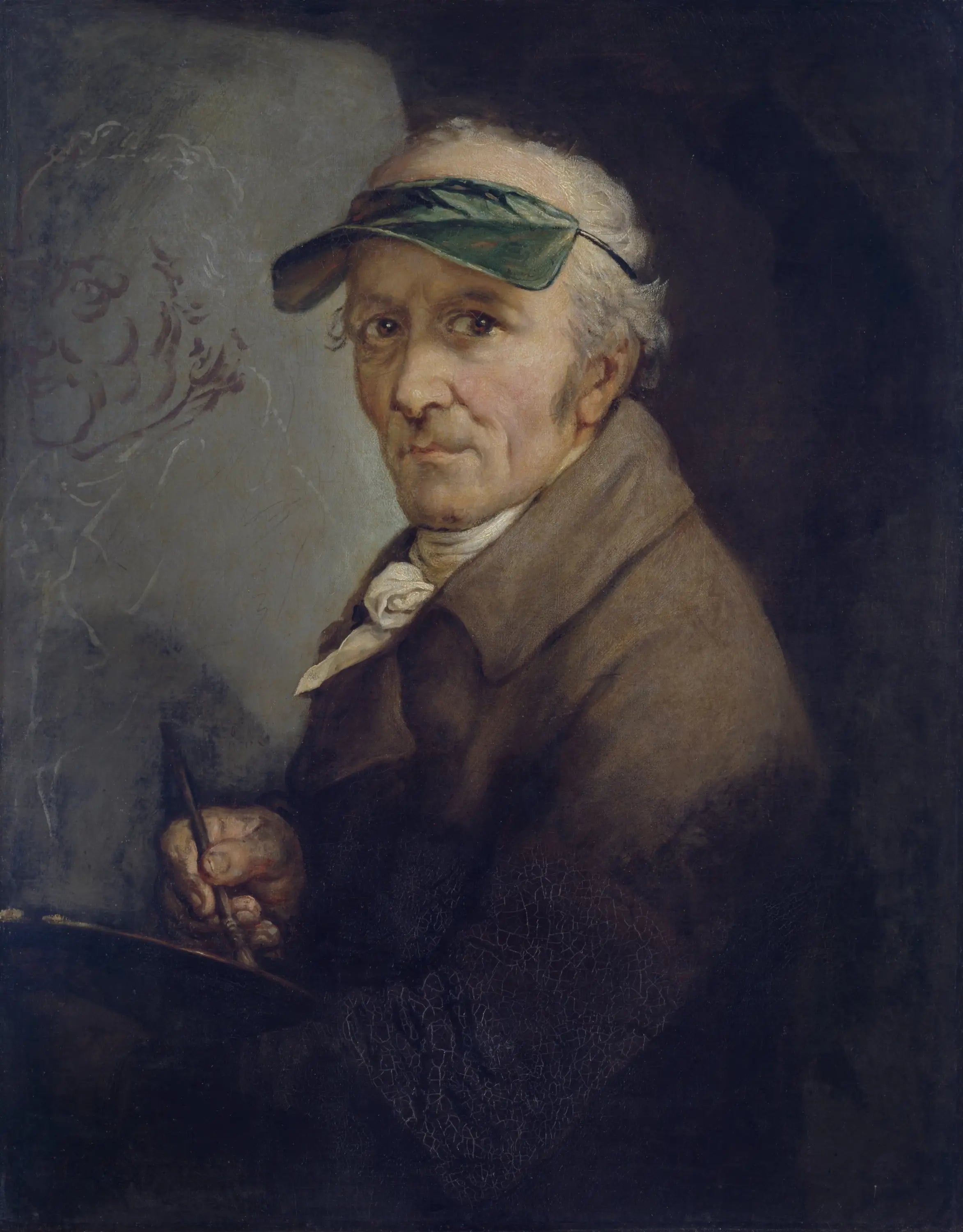 Autoportrait à la visière verte - Anton Graff - Alpha Reproduction