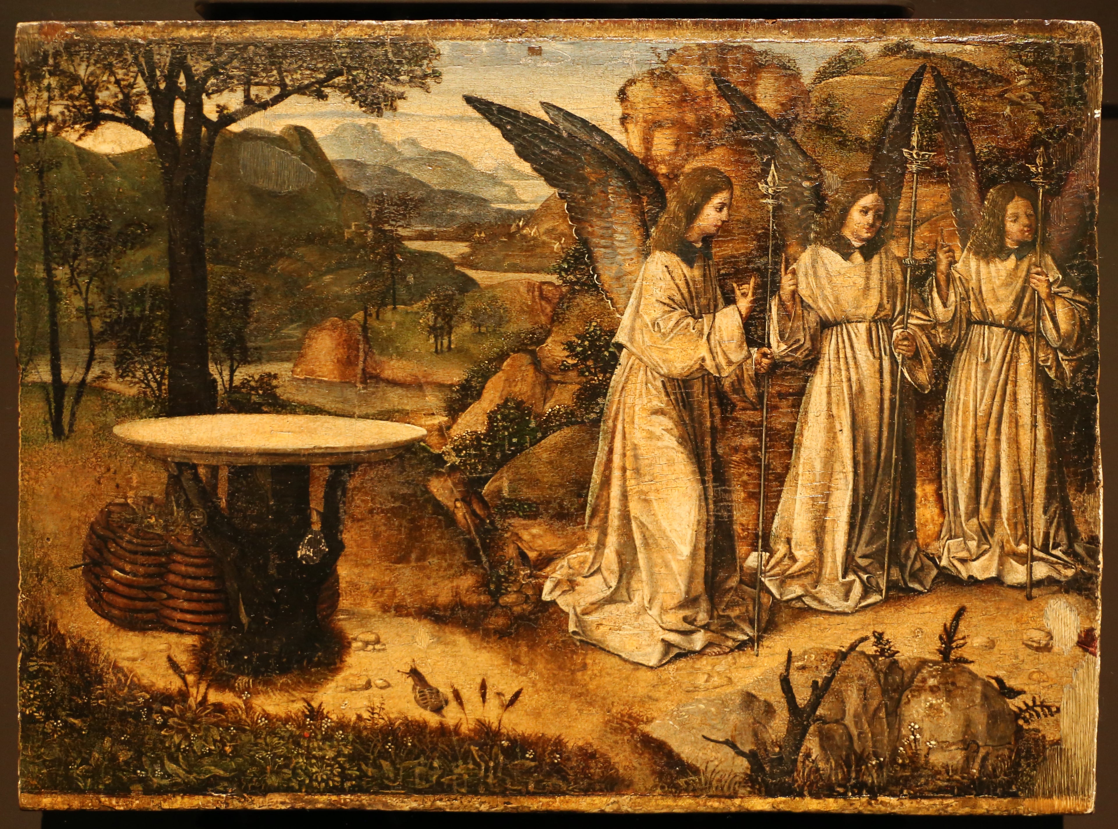 La visite des trois anges à Abraham - Antonello de Messine