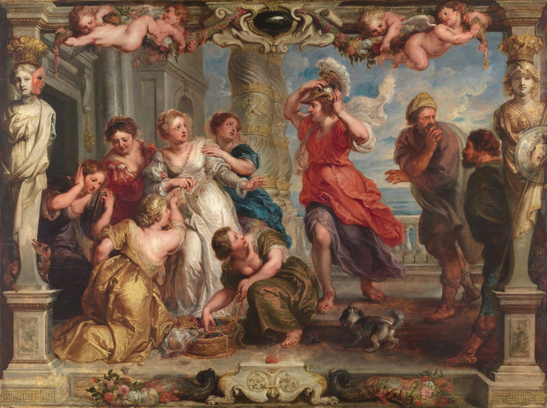 Achille découvert par Ulysse parmi les filles de Lycomède - Peter Paul Rubens