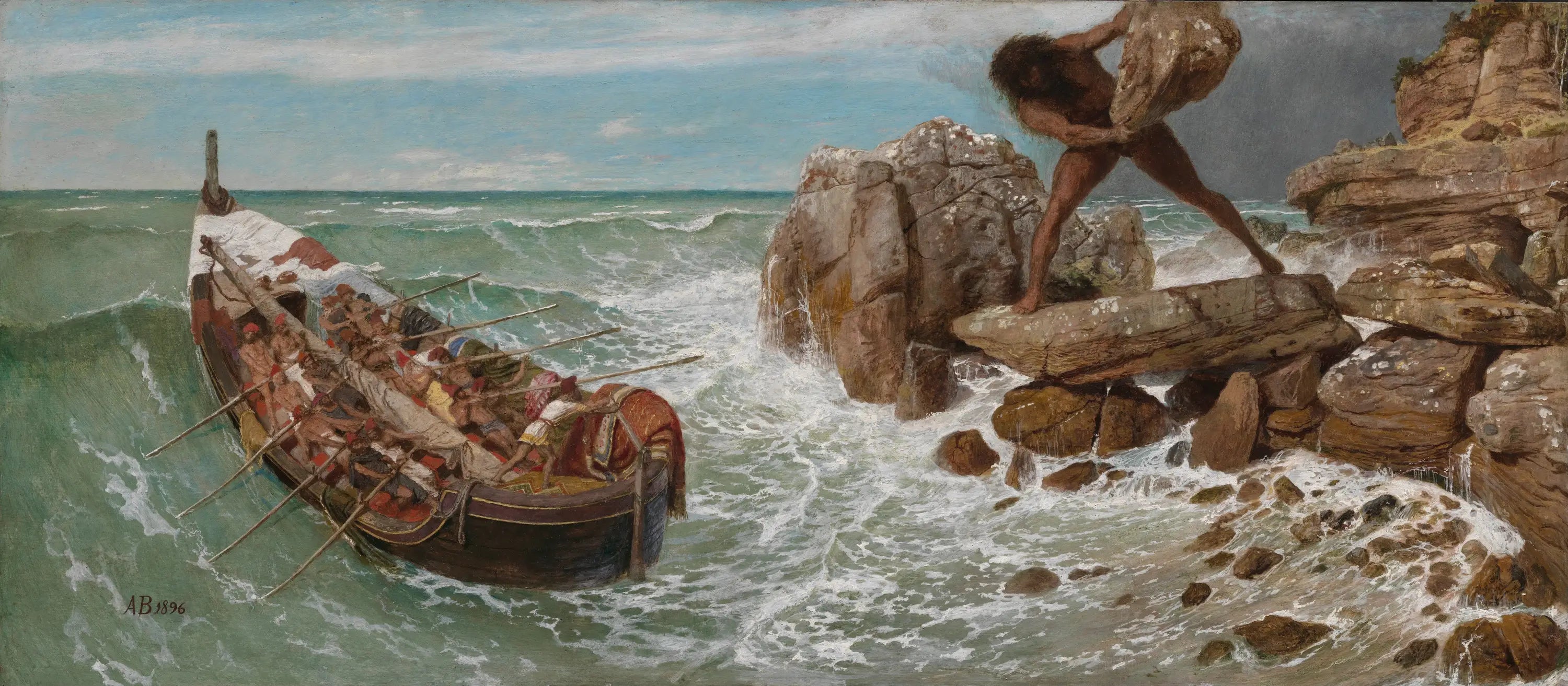Ulysse et Polyphème - Arnold Böcklin - Alpha Reproduction