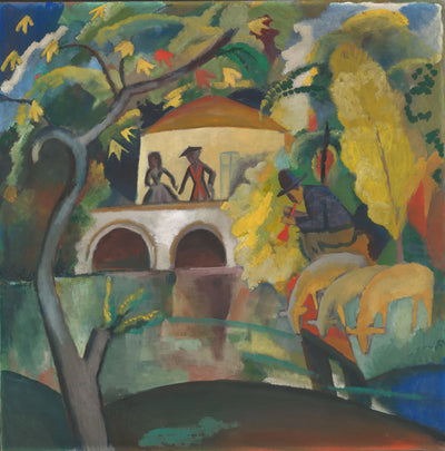 Reproduction du tableau « Rokoko - August Macke » par Alpha Reproduction en peinture à l’huile