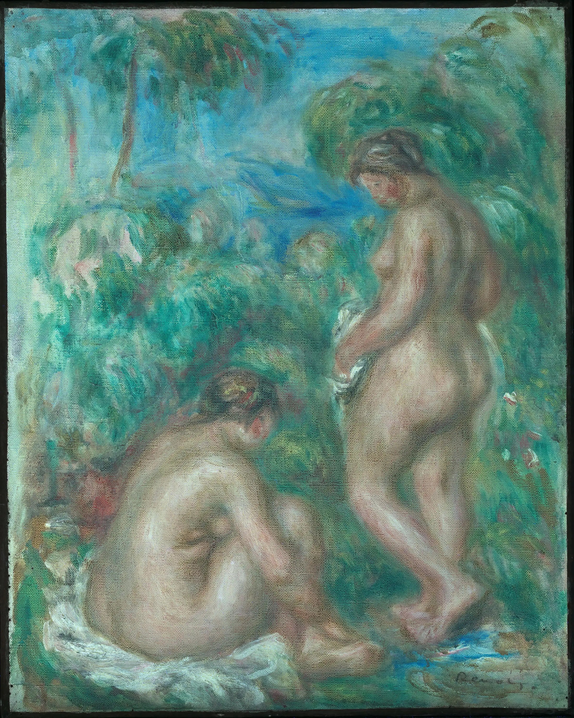 Reproduction du tableau « Filles de Badende - Pierre-Auguste Renoir » par Alpha Reproduction en peinture à l’huile