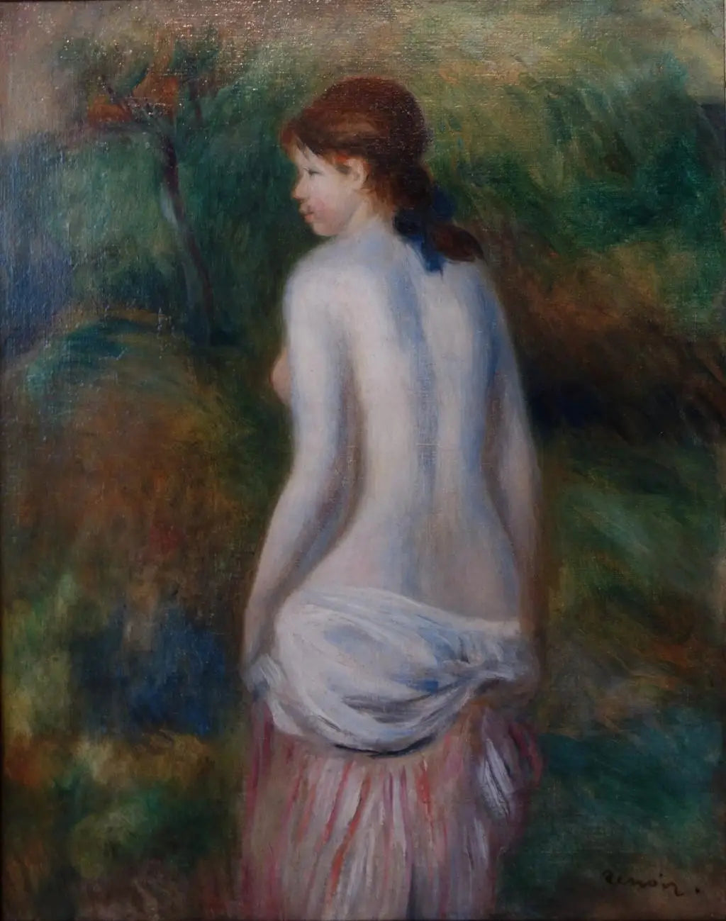 Reproduction du tableau « Nu dans un paysage - Pierre-Auguste Renoir » par Alpha Reproduction en peinture à l’huile