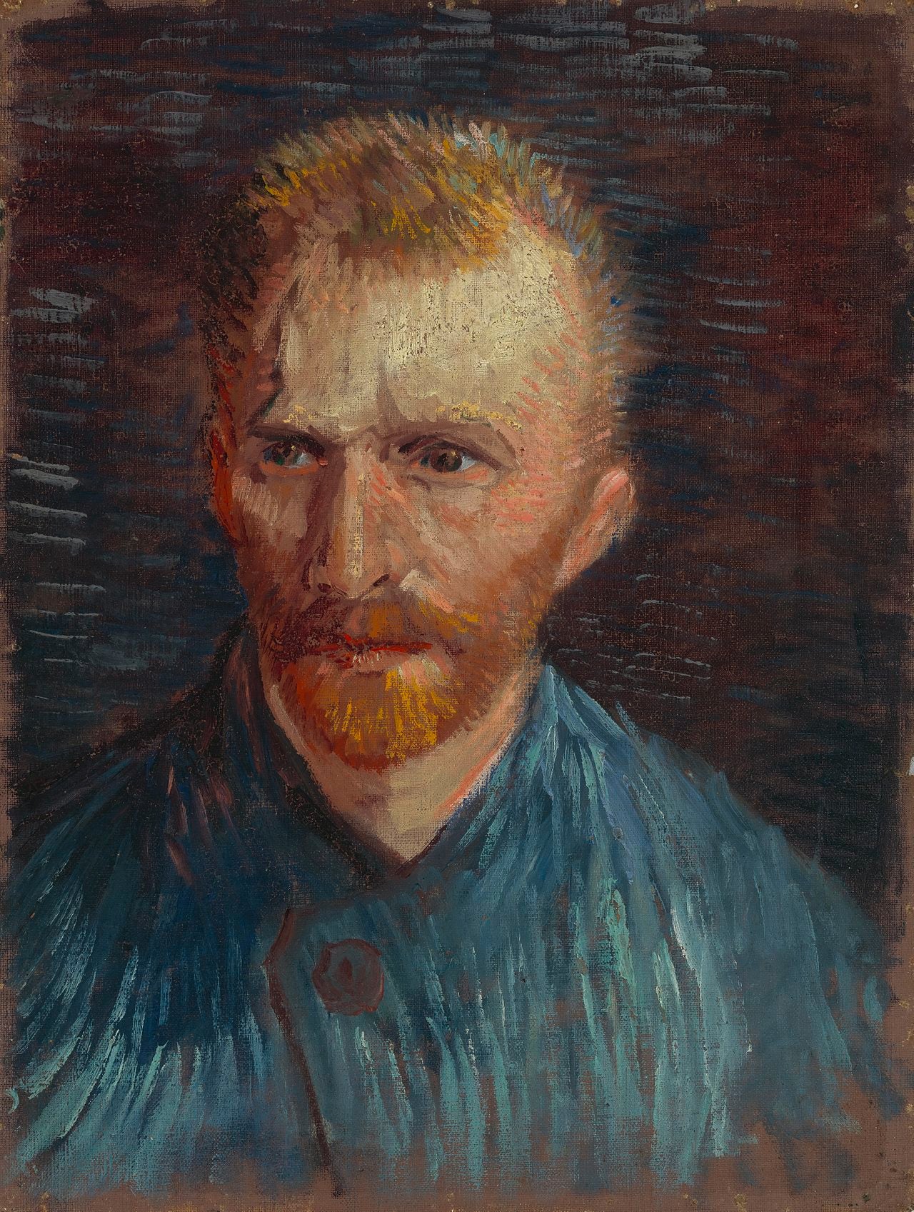 🎨 דיוקן עצמי – Vincent van Gogh (1887)