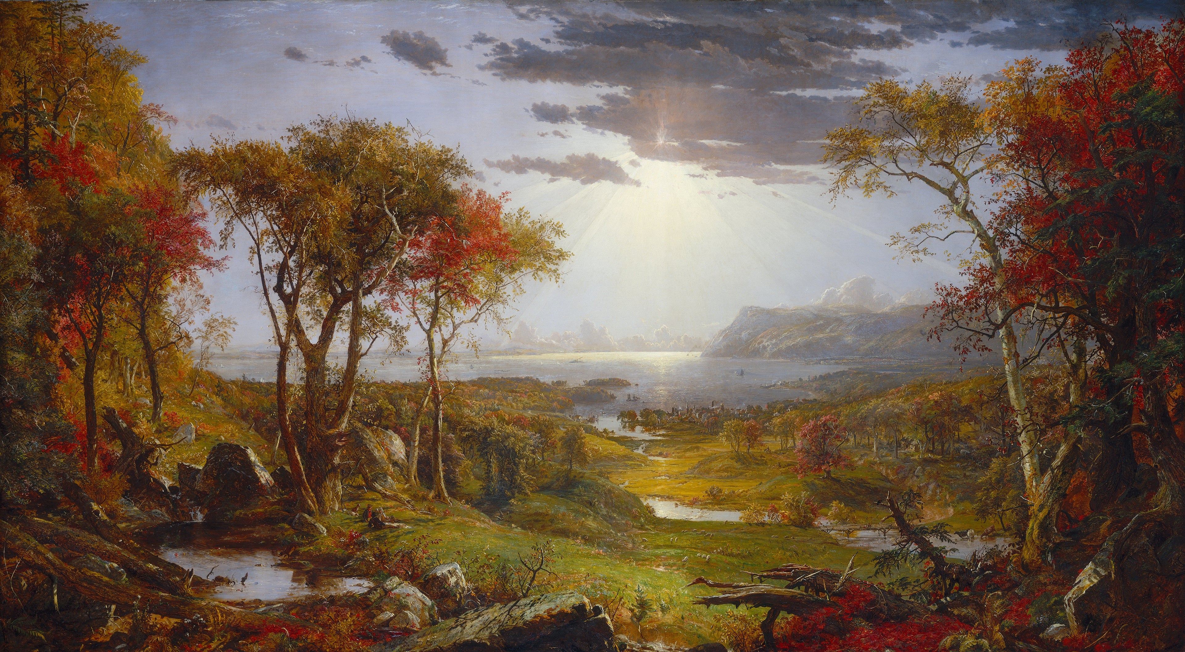 Automne - Sur la rivière Hudson - Jasper Francis Cropsey