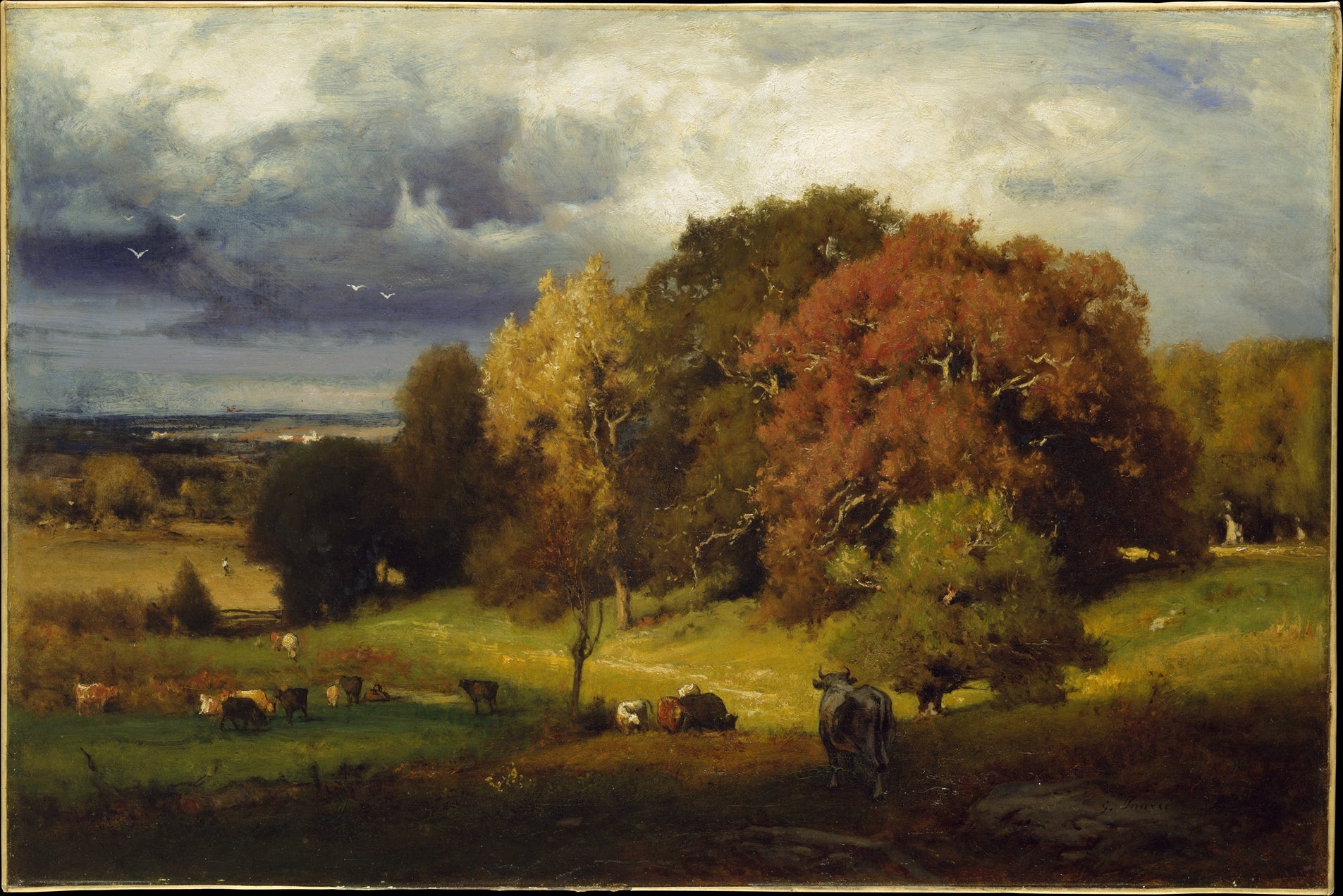 Chênes d'automne - George Inness