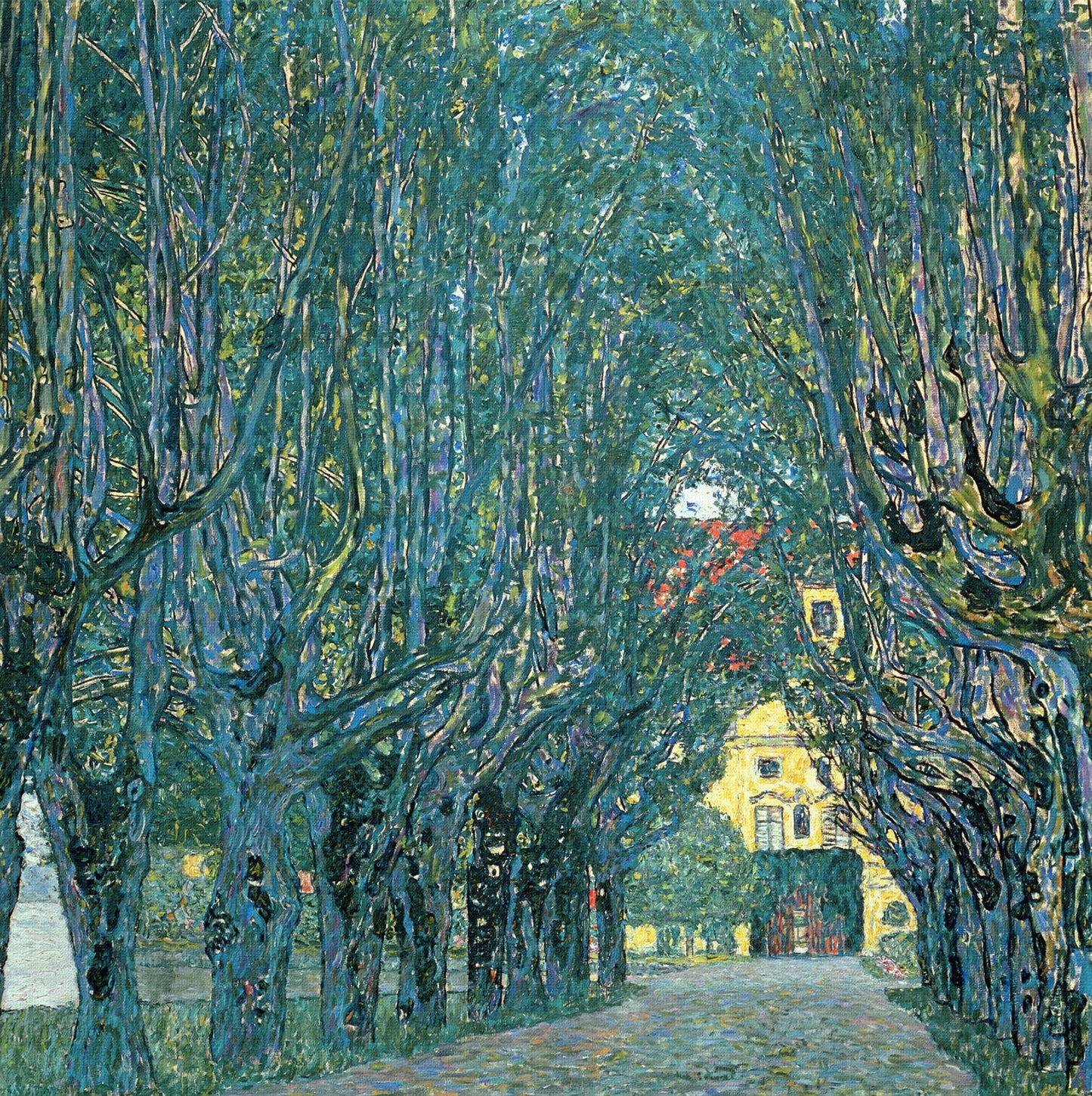 🌳✨ שדרה בפארק של Schloss Kammer – גוסטב קלימט (1912)