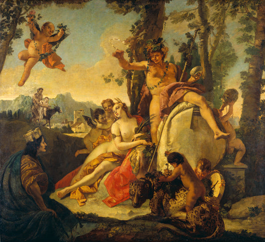 Reproduction du tableau « Bacchus et Ariane - Giovanni Battista Tiepolo » par Alpha Reproduction en peinture à l’huile