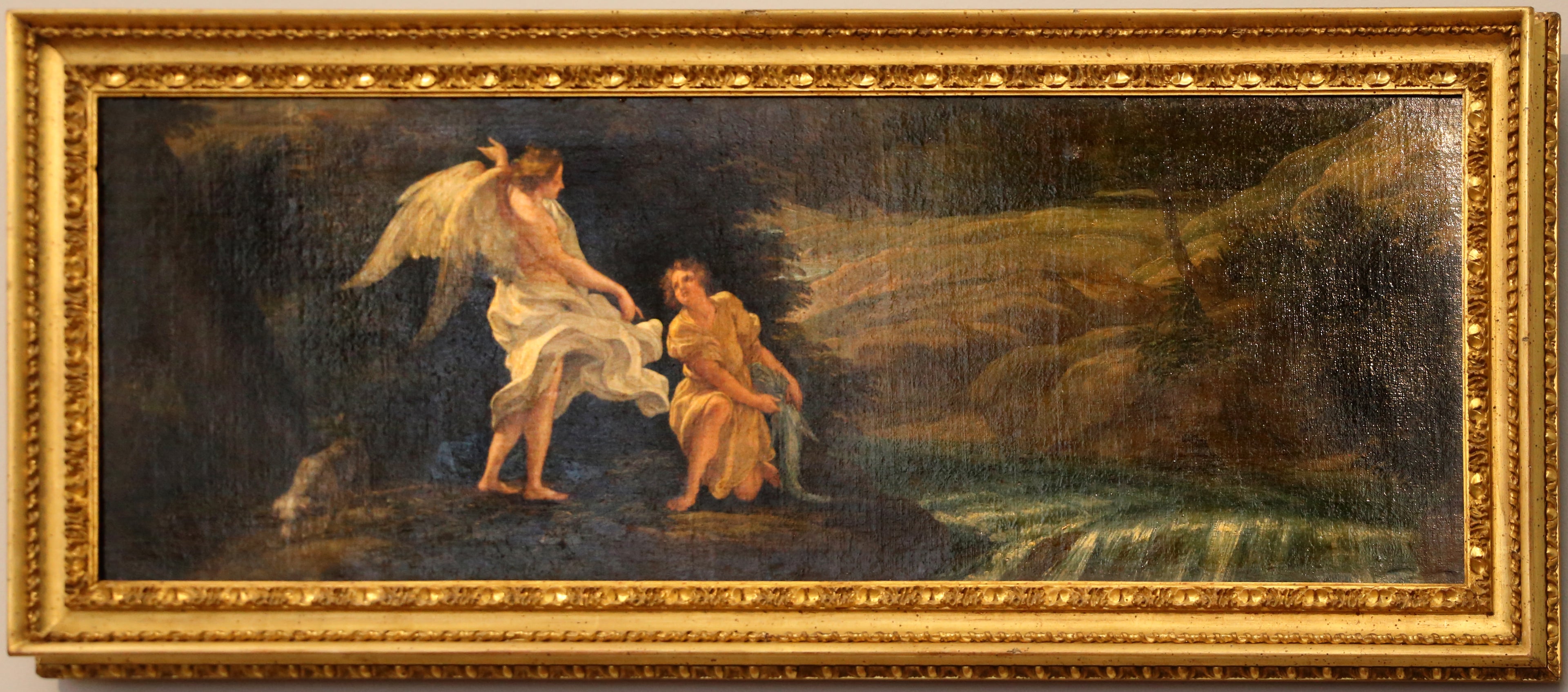 Paysage avec Tobias et l'Ange - Giovanni Battista Gaulli