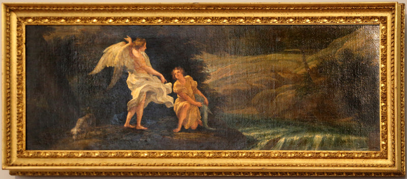 Paysage avec Tobias et l'Ange - Giovanni Battista Gaulli
