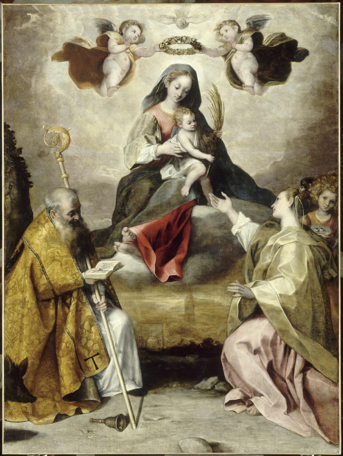 La Vierge à l'Enfant en gloire avec saint Antoine abbé et sainte Lucie - Federico Barroci