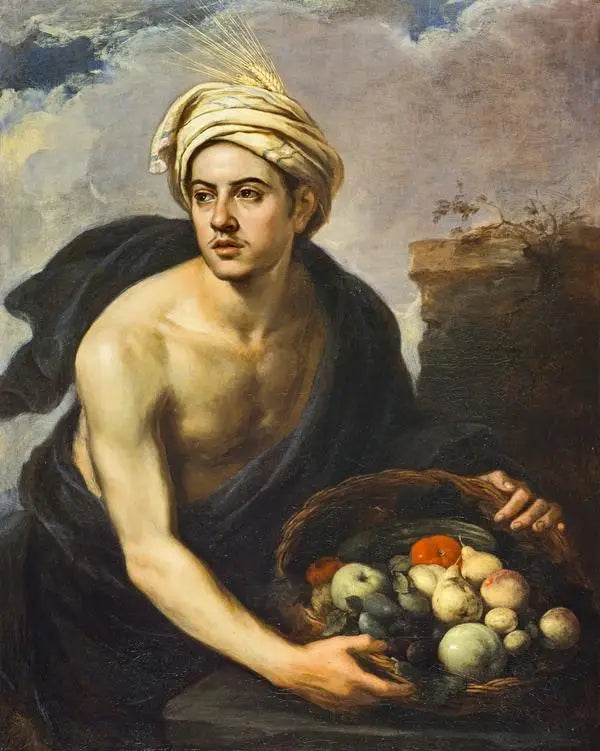 Un jeune homme avec un panier de fruits (personnification de « l’été ») - Bartolomé Esteban Murillo - Alpha