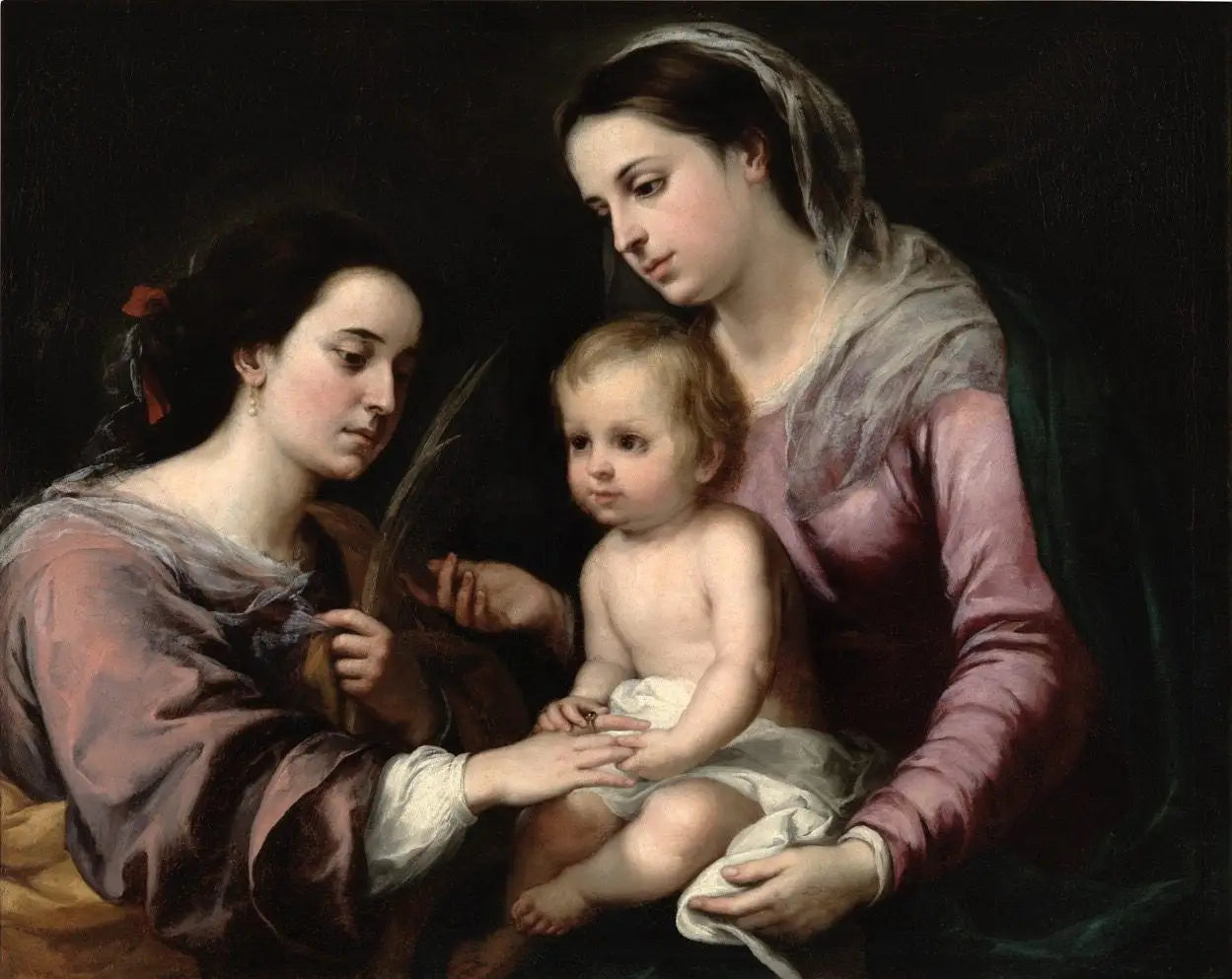 Le Mariage mystique de Sainte Catherine - Bartolomé Esteban Murillo - Alpha Reproduction