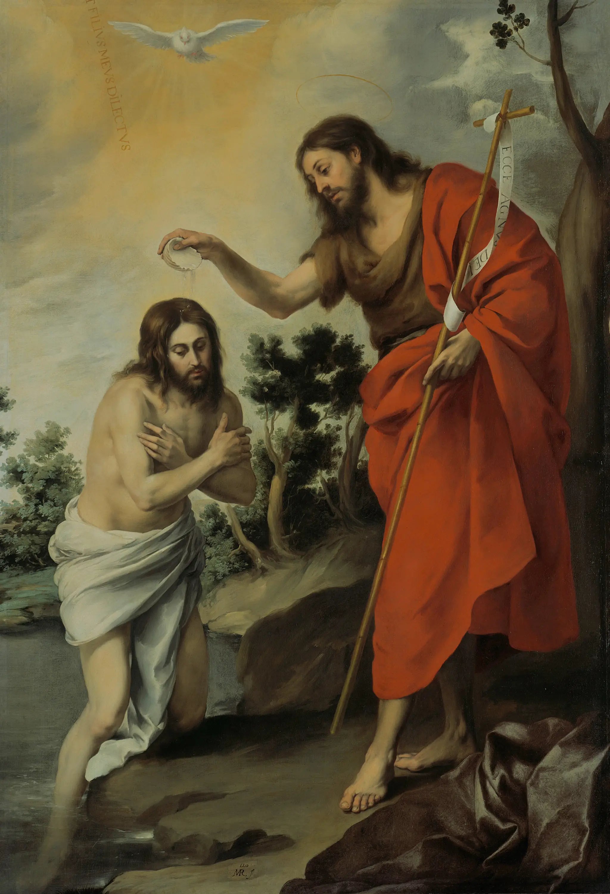 Le baptême du Christ - Bartolomé Esteban Murillo - Alpha Reproduction