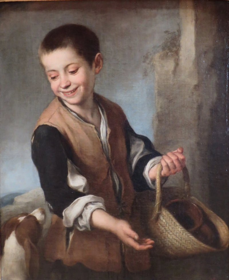 ילד עם כלב - ברטולומé Esteban Murillo