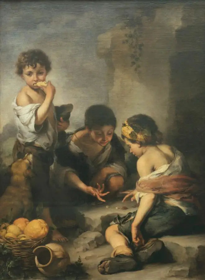 Jeunes garçons jouant aux dés - Bartolomé Esteban Murillo - Alpha Reproduction