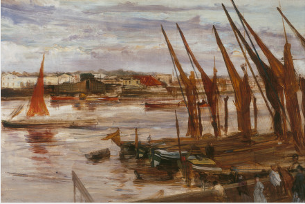 Reproduction du tableau « Battersea Reach - James Abbott McNeill Whistler » par Alpha Reproduction en peinture à l’huile