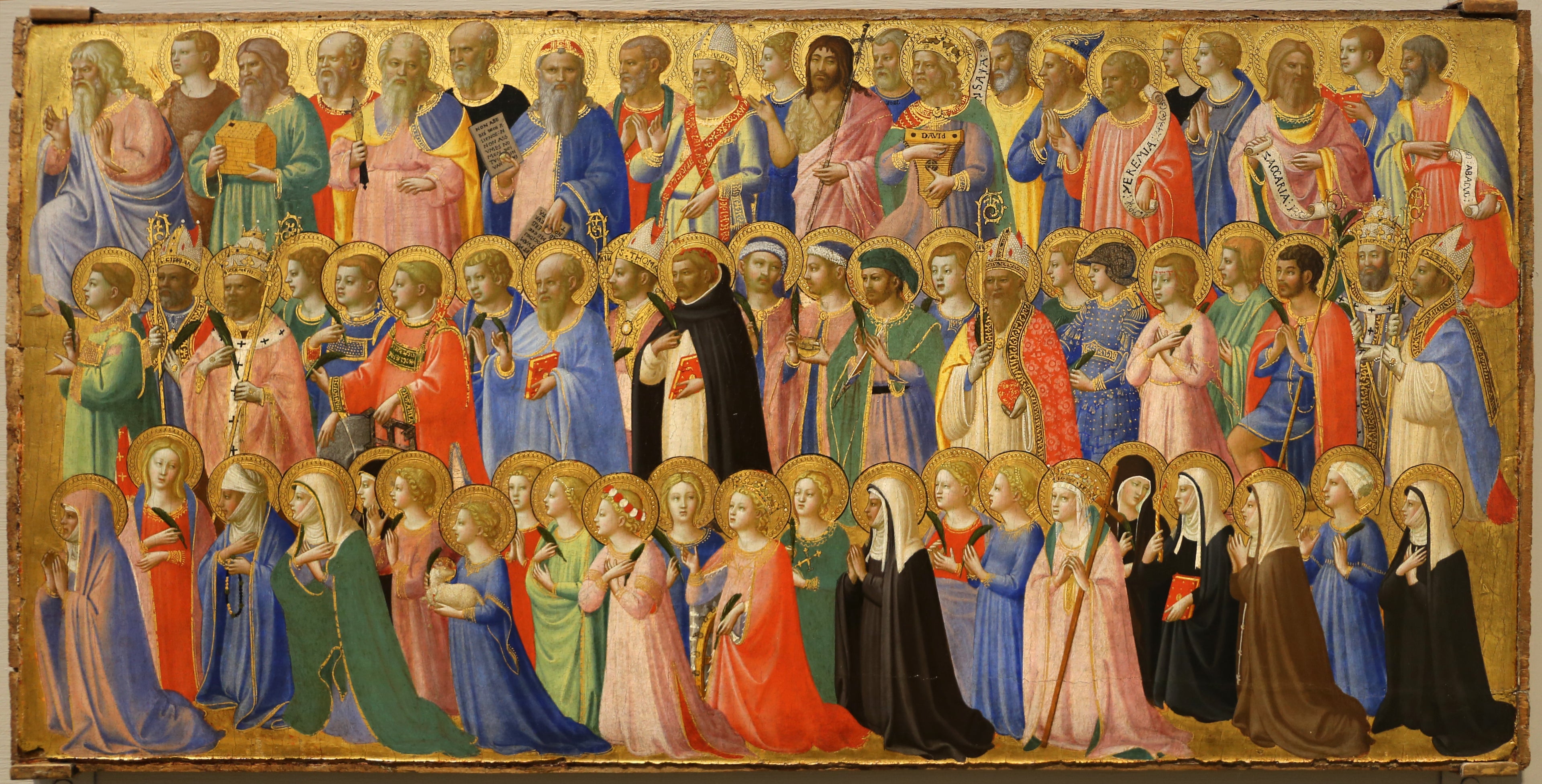 Les précurseurs du Christ avec les saints et les martyrs - Fra Angelico
