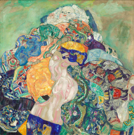 👶🎨 תינוק בעריסה – גוסטב קלימט (1917–1918)