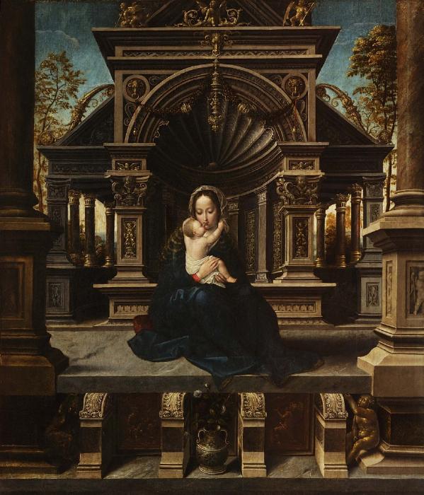 Vierge à l'Enfant en majesté - Jan Gossaert