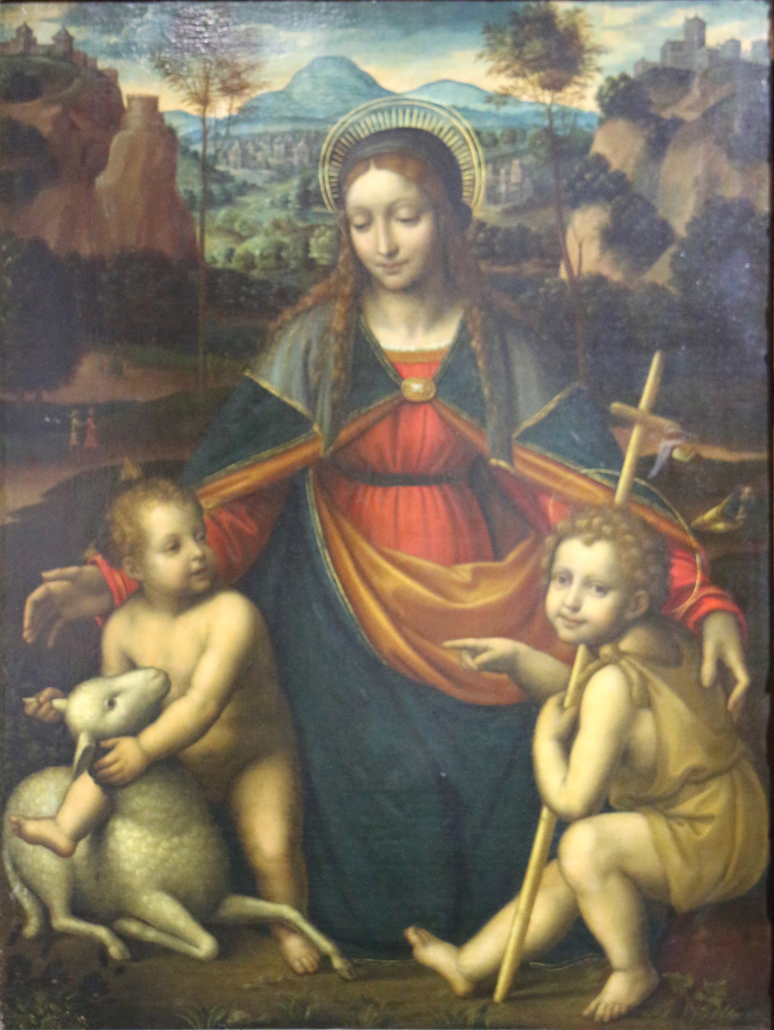 La Vierge à l'Enfant avec saint Jean-Baptiste enfant - Bernardino Luini